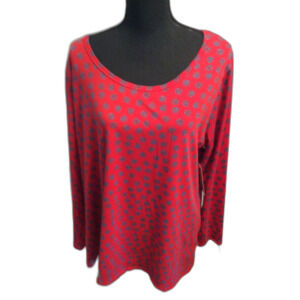 New NWT Plus size 3XL Long Sleeve Tunic Womens Lynnae Red LuLaRoe
